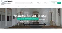Desktop Screenshot of kirkepartner.dk