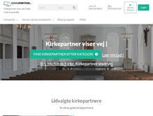Tablet Screenshot of kirkepartner.dk